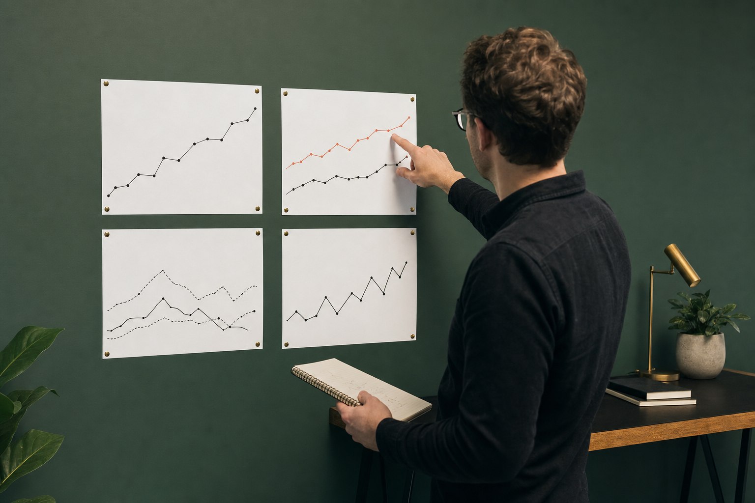 Redactioneel beeld bij Een marketingdashboard met vijf cijfers die beslissingen ondersteunen